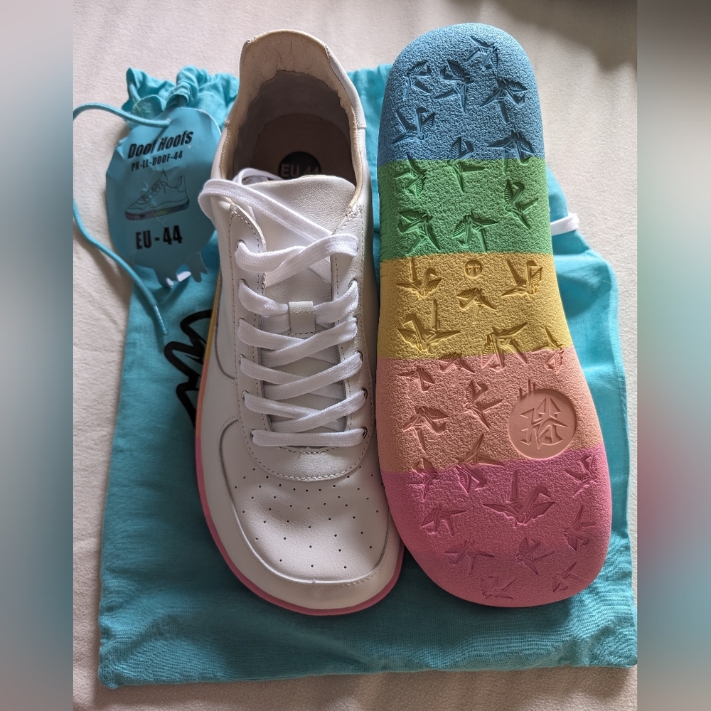 Paper Krane Men's 11.5 Women's 13.5 EU44 Paperkrane Pride Rainbow Shoes NIP